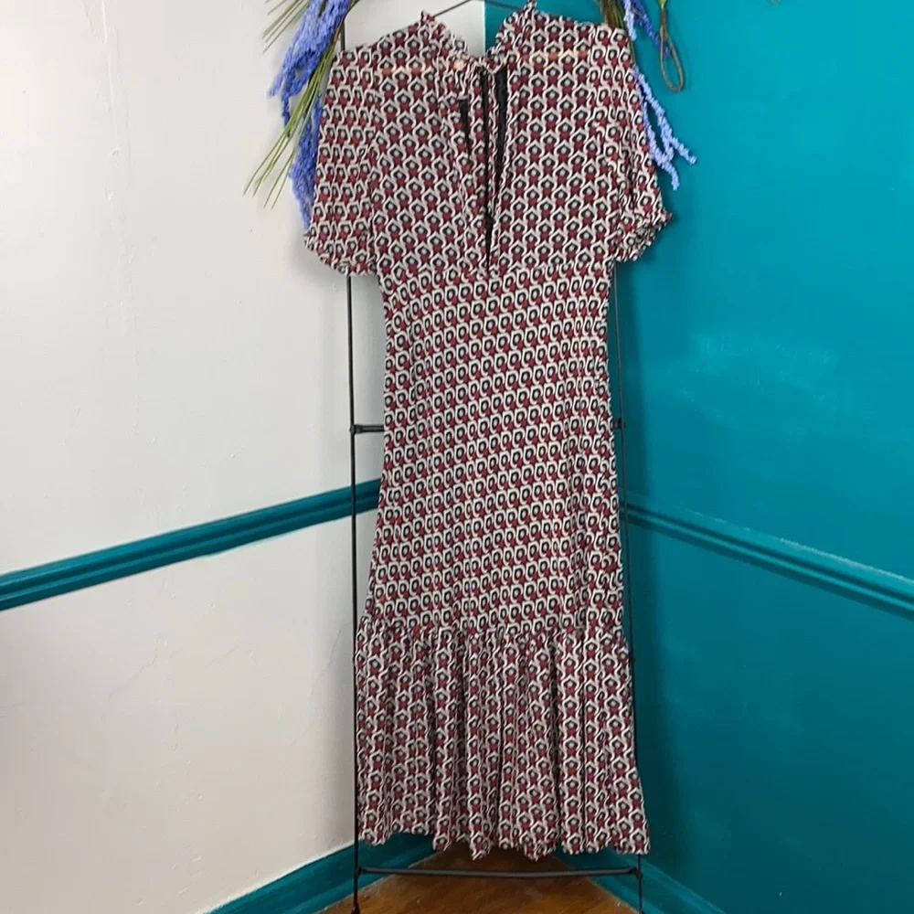 Zara heart print midi dress Sm